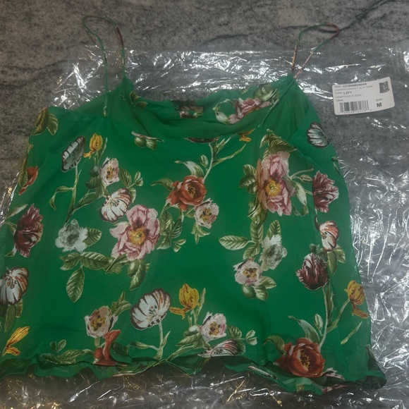 Alice + Olivia Harmon Drapey Slip Tank, Hampton Floral - Picture 12 of 14